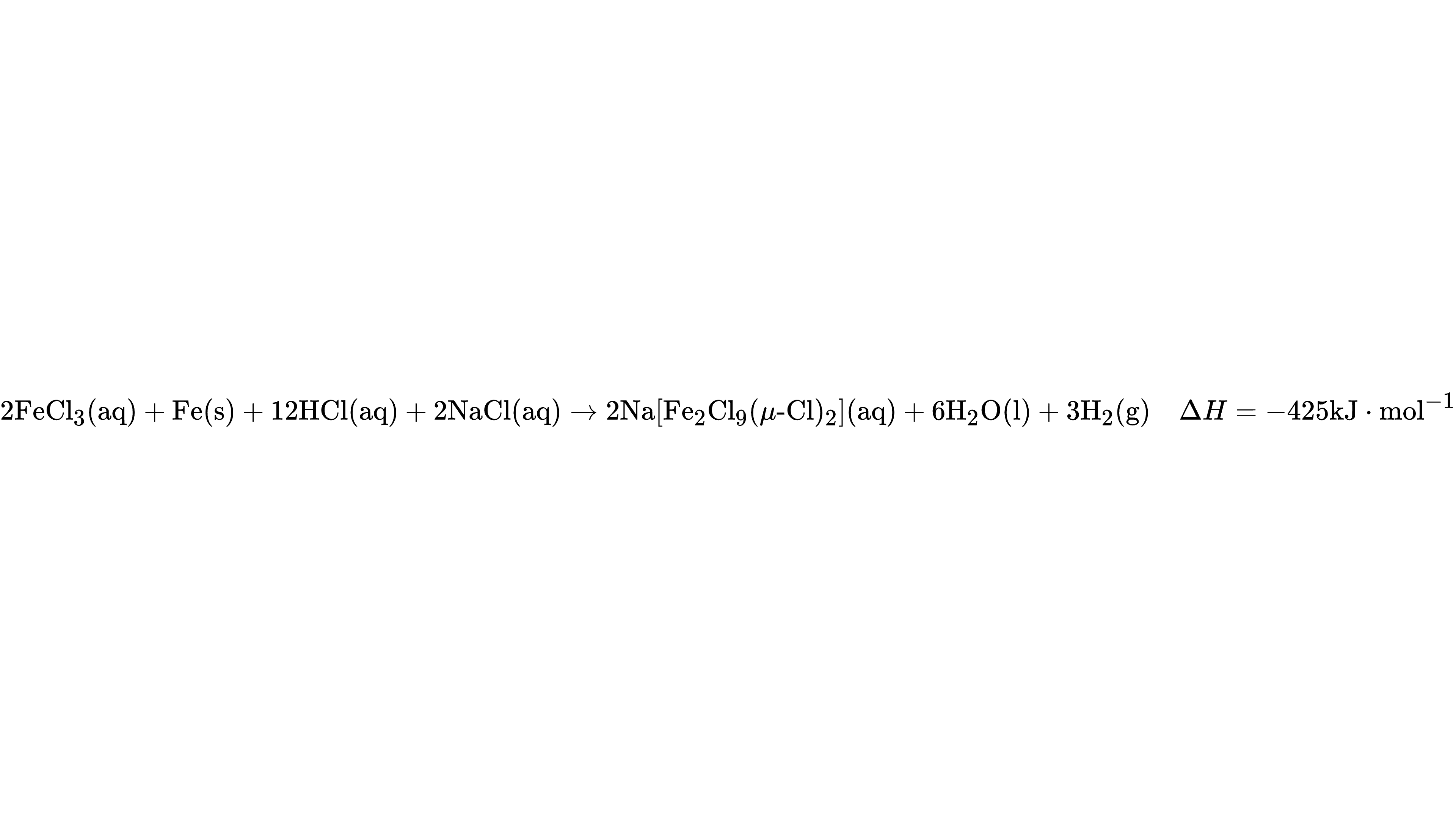 总反应热化学方程式